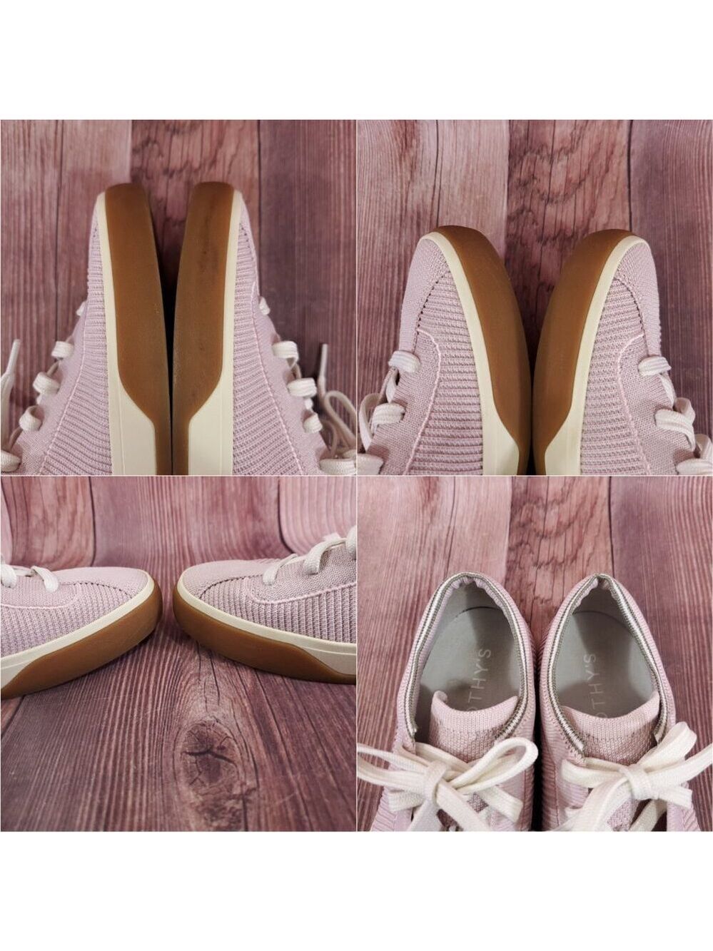 Rothys The Lace Up Sneaker Womens Size 9 Lilac Comfort Low Top Eco Friendly - Picture 11 of 16